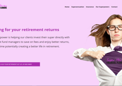 Superheroes Financial Planning – Team Lead, Website Redevelopment